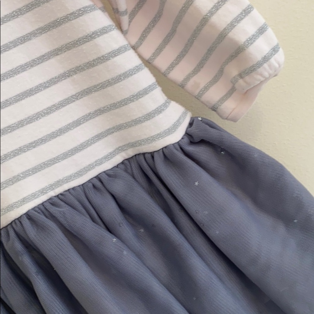 Light pink and grey dress by Petit Bateru